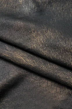 MICAS Tube Tops-Tie Dye Asymmetric Strapless Top BLACK