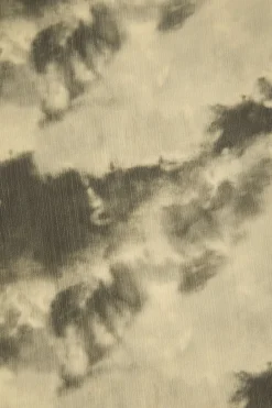 MICAS Long Sleeve Tops|Long Sleeves Tops-Tie Dye Flare Sleeve Tie Front Ruffle Top And Rose Choker BROWN