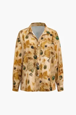 MICAS Long Sleeve Tops|Long Sleeves Tops-Tie Dye Long-Sleeve Shirt YELLOW