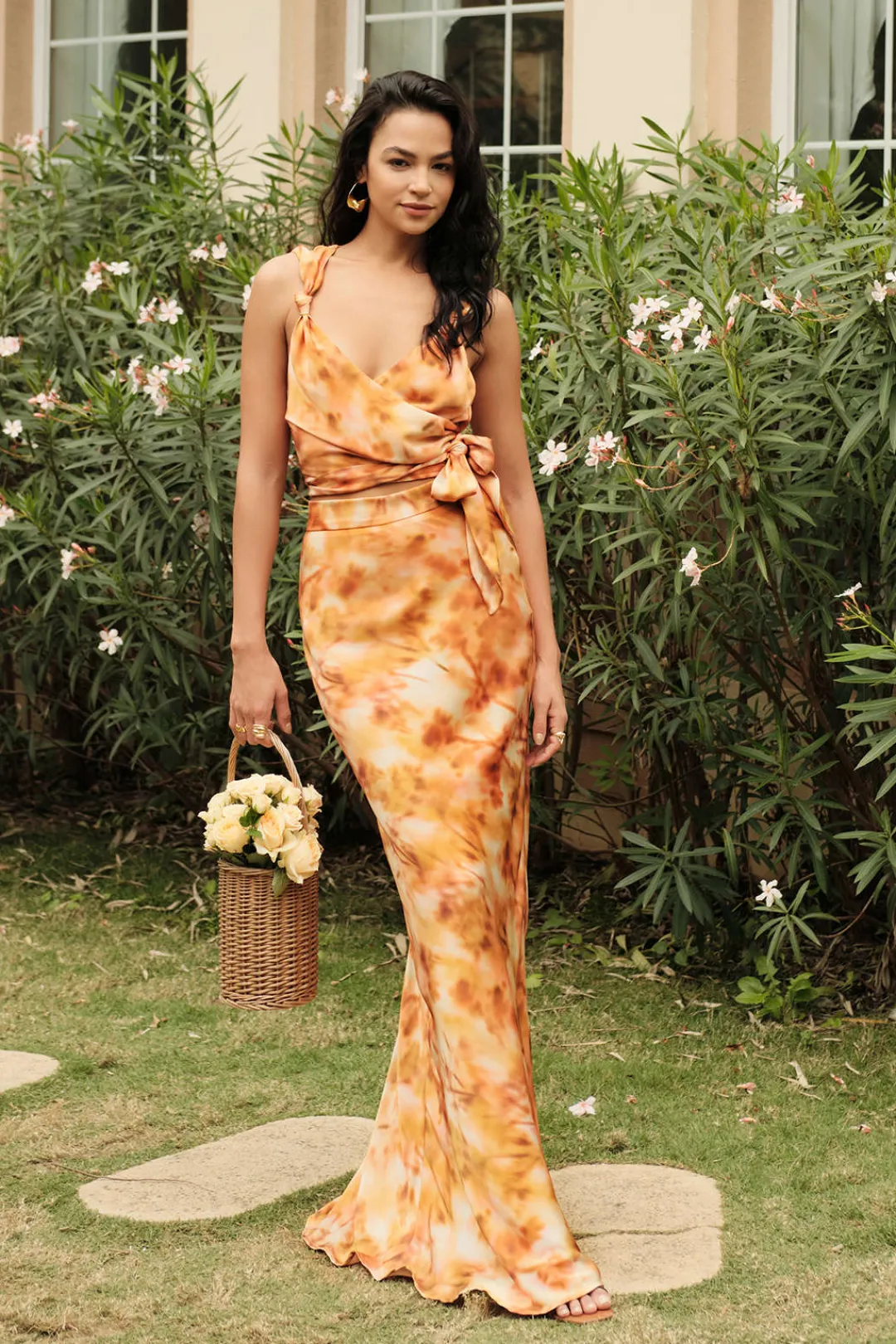 MICAS Skirts-Tie Dye Maxi Skirt MULTICOLOR