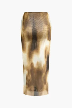 MICAS Skirts-Tie Dye Maxi Skirt MULTICOLOR