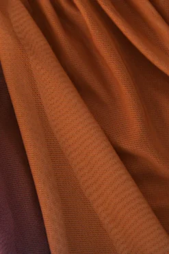 MICAS Mini Dresses-Tie Dye Mesh Ruched Strapless Mini Dress MULTICOLOR