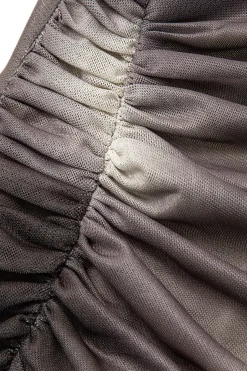 MICAS Maxi Dresses-Tie Dye Mesh Slit Sleeveless Maxi Dress