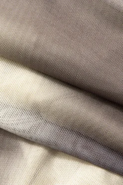 MICAS Maxi Dresses-Tie Dye Mesh Slit Sleeveless Maxi Dress