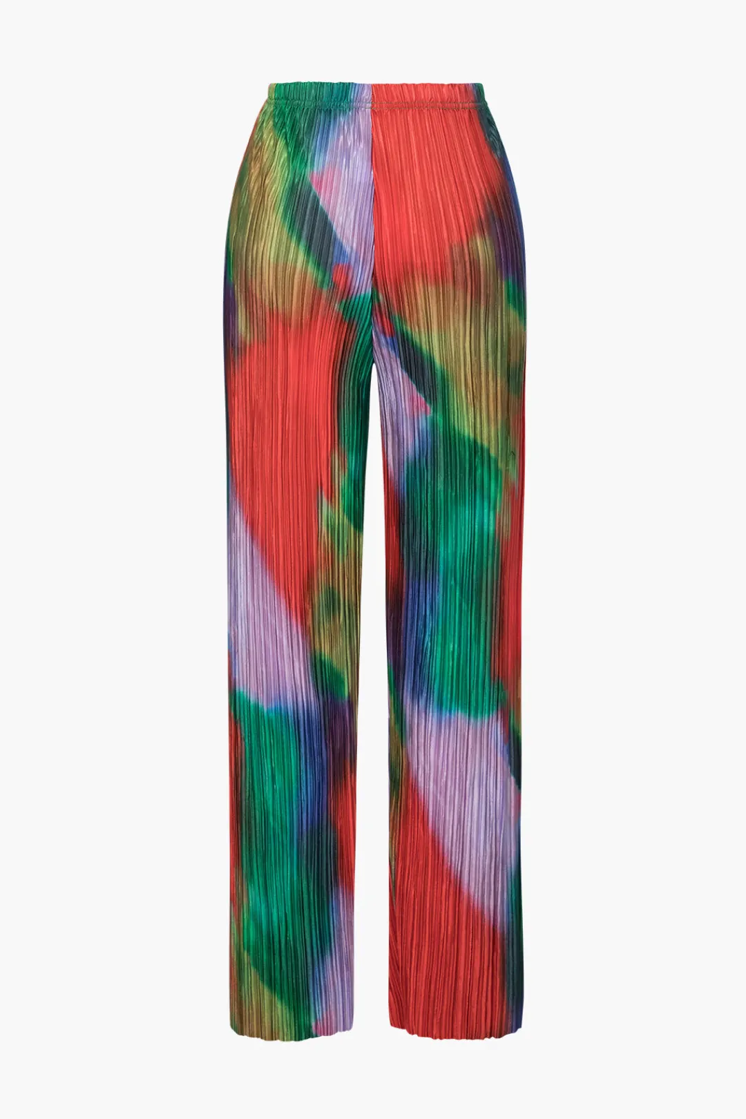 MICAS Pant Sets|Vacation Sets-Tie Dye Plisse Halter Top And Pants Set MULTICOLOR