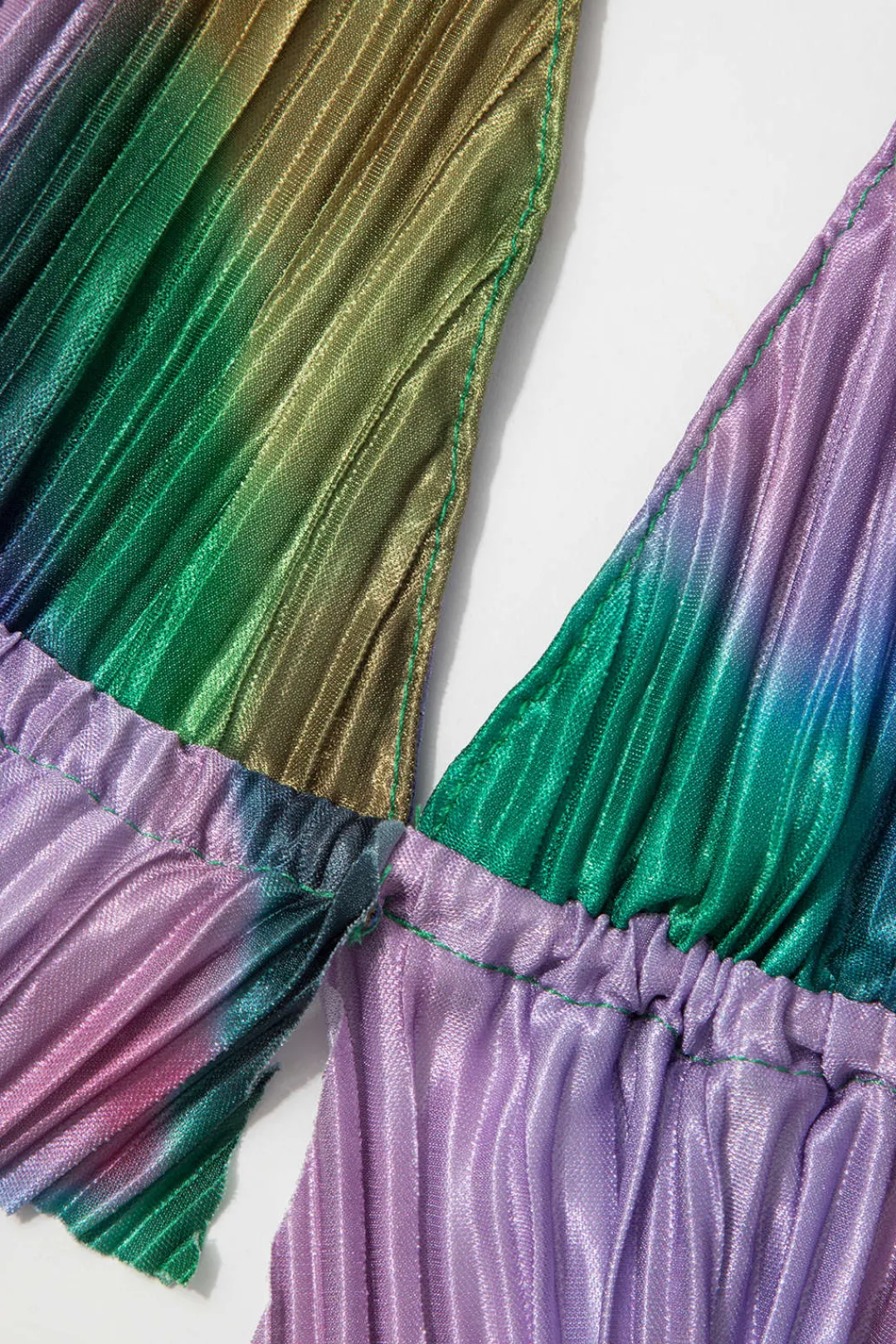 MICAS Pant Sets|Vacation Sets-Tie Dye Plisse Halter Top And Pants Set MULTICOLOR