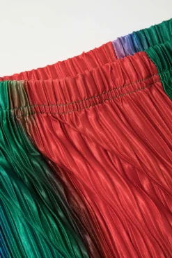 MICAS Pant Sets|Vacation Sets-Tie Dye Plisse Halter Top And Pants Set MULTICOLOR