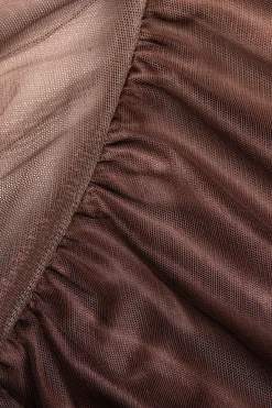 MICAS Long Sleeve Dresses|Maxi Dresses-Tie Dye Ruched Mesh Long Sleeve Maxi Dress MULTICOLOR