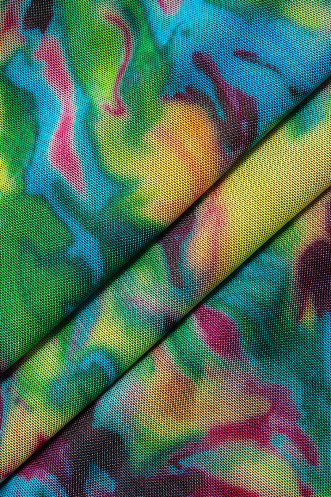 MICAS Mini Dresses-Tie Dye V-neck Halter Backless Mini Dress MULTICOLOR