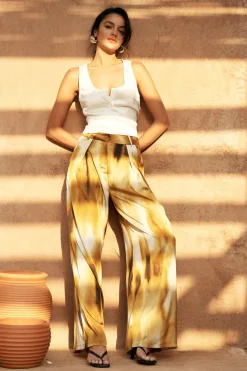 MICAS Pants-Tie Dye Wide Leg Pants MULTICOLOR