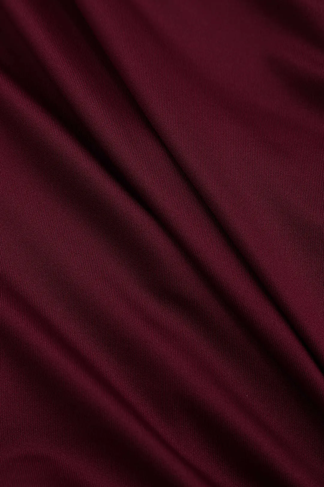 MICAS Long Sleeve Dresses|Midi Dresses-Tie Front Ruched Long Sleeve Midi Dress BURGUNDY