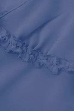 MICAS Tank Tops & Cami-Tie Front Sheer Ruffle Cami Top