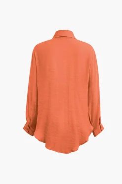 MICAS Pant Sets|Vacation Sets-Tie Front Shirt And Wide Leg Pants Set