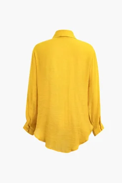 MICAS Pant Sets|Vacation Sets-Tie Front Shirt And Wide Leg Pants Set