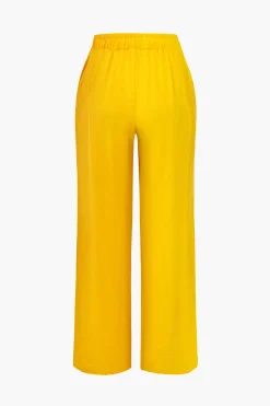 MICAS Pant Sets|Vacation Sets-Tie Front Shirt And Wide Leg Pants Set