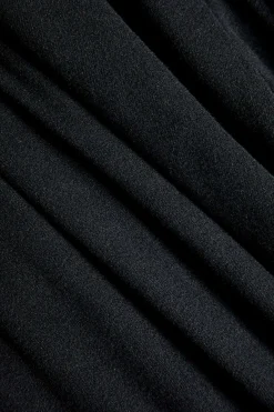 MICAS Long Sleeve Dresses|Midi Dresses-Tie Long Sleeve Midi Dress BLACK