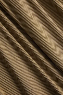 MICAS Pant Sets-Tie-Up Asymmetrical V-Neck Long-Sleeve And Trousers Set TAN