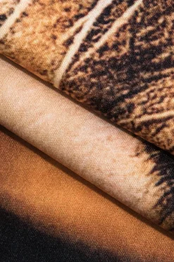 MICAS Pants-Tiger Print High Waist Trousers CHOCOLATE