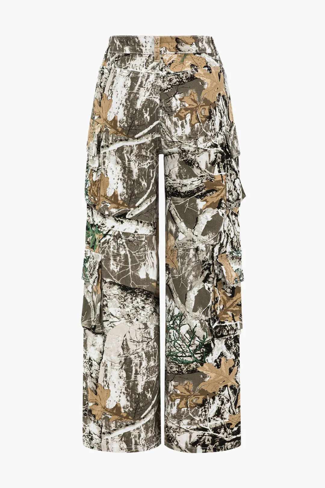 MICAS Jeans-Tree Print Wide Leg Jeans MULTICOLOR