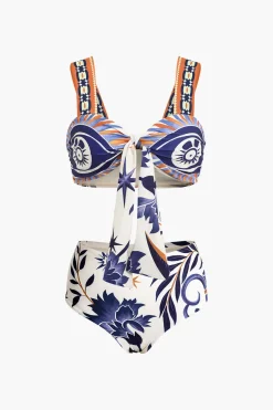 MICAS Swimwear-Tribal Print Two-Piece Swimsuit Bikini Set MULTICOLOR