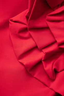 MICAS Swimwear-Tummy Control 3D Flower Cami One-piece Swimsuit RED