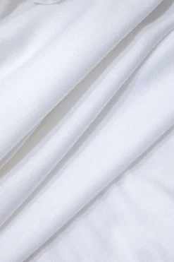 MICAS Maxi Dresses-Twist Asymmetrical Slit Maxi Dress WHITE