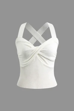MICAS Tank Tops & Cami-Twist Cross Tank Top