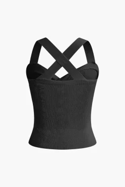 MICAS Tank Tops & Cami-Twist Cross Tank Top