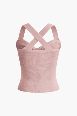 MICAS Tank Tops & Cami-Twist Cross Tank Top