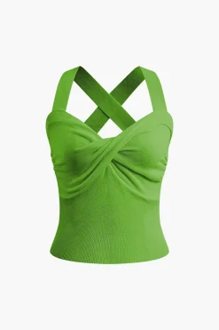 MICAS Tank Tops & Cami-Twist Cross Tank Top