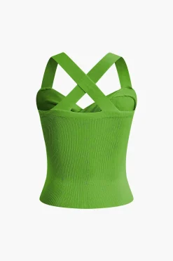 MICAS Tank Tops & Cami-Twist Cross Tank Top