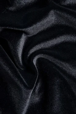 MICAS Mini Dresses-Velvet Strapless Sleeveless Mini Dress BLACK