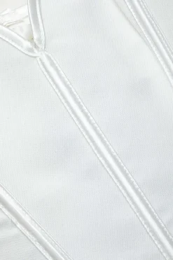 MICAS Tube Tops|Corset & Bustier Tops-V-Hem Tie Back Corset Corset Top