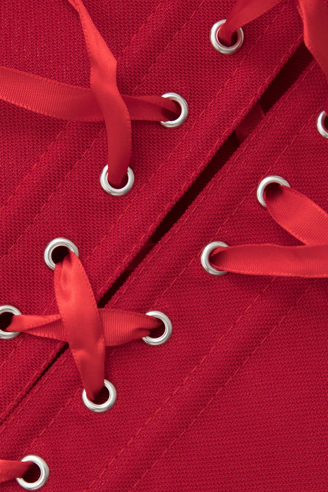 MICAS Tube Tops|Corset & Bustier Tops-V-Hem Tie Back Corset Corset Top