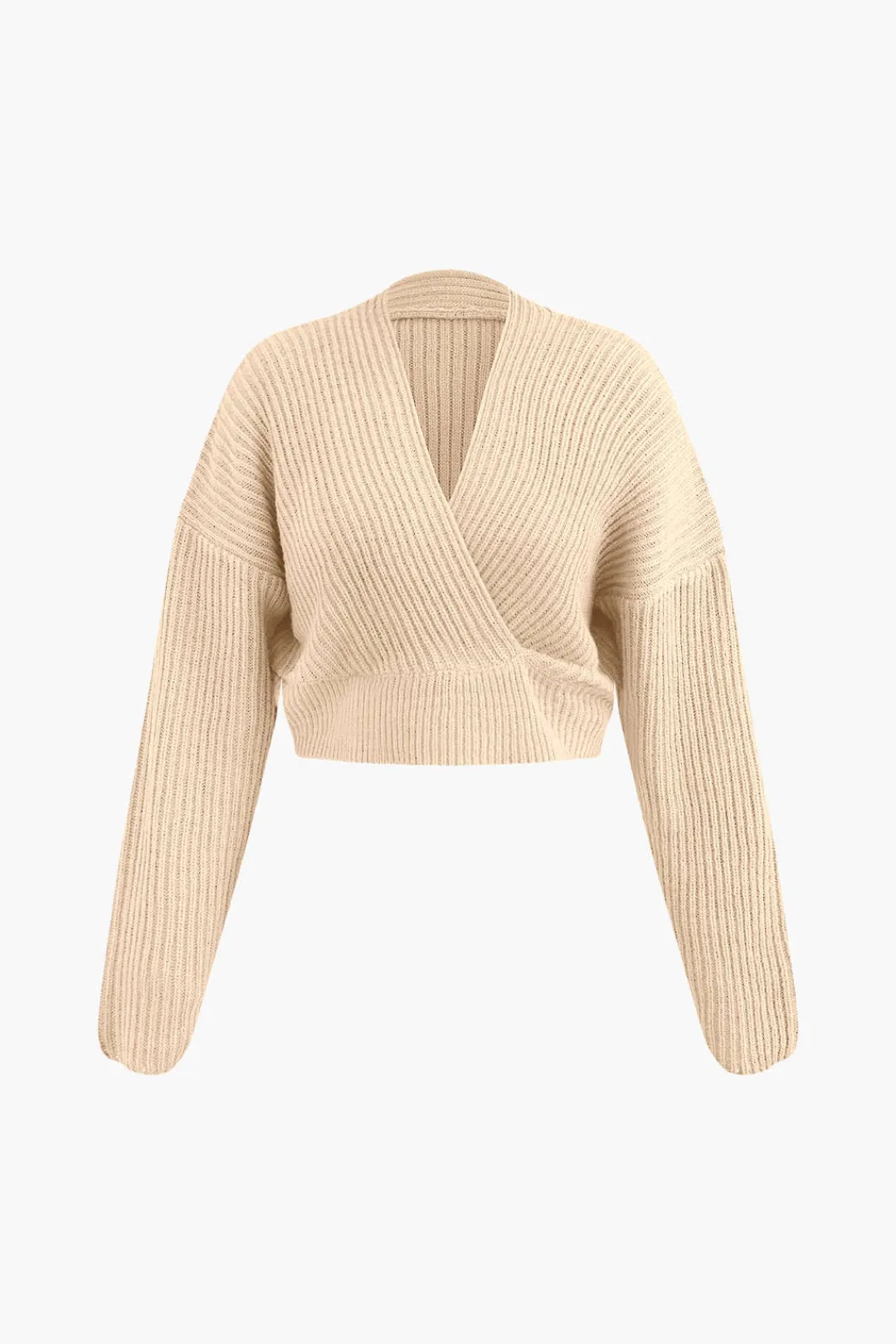 MICAS Knitwear|Knit Sets-V-neck Long Sleeve Sweater And Skirt Set