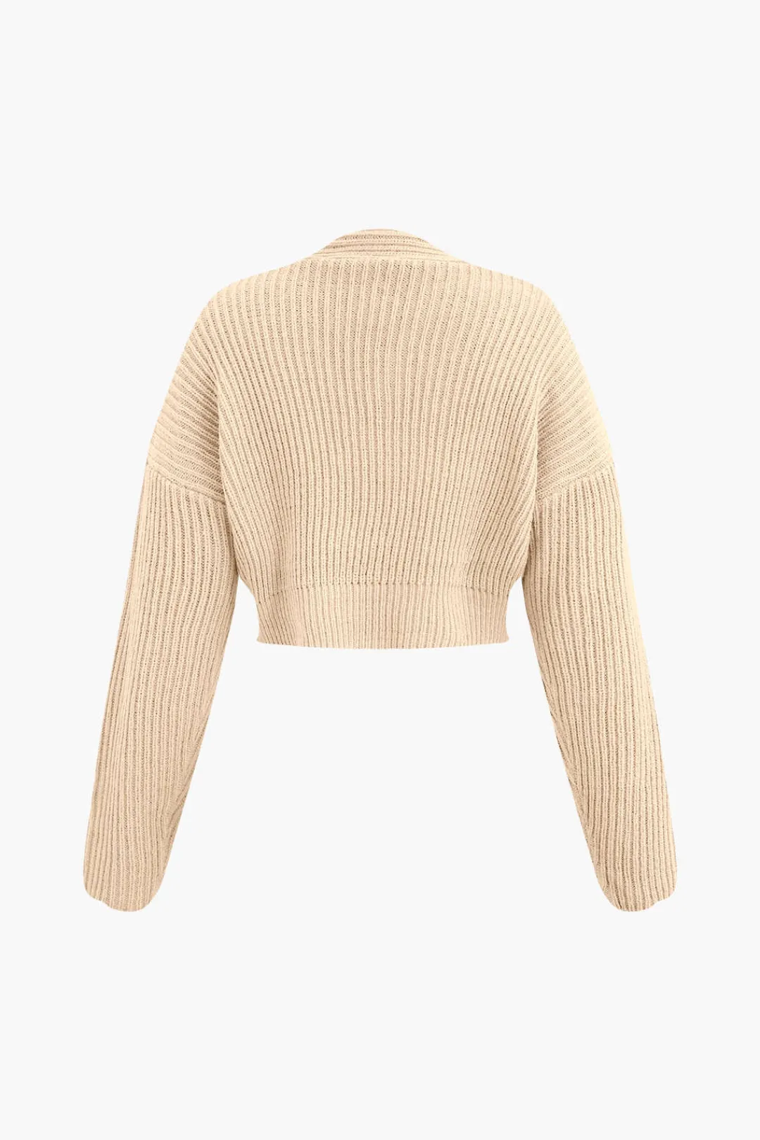 MICAS Knitwear|Knit Sets-V-neck Long Sleeve Sweater And Skirt Set