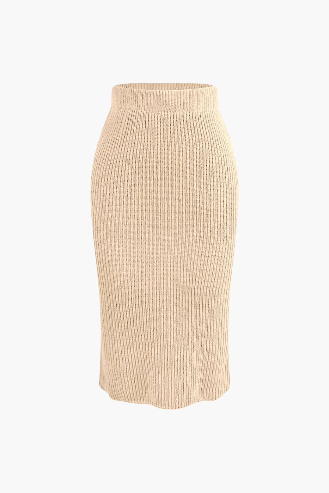 MICAS Knitwear|Knit Sets-V-neck Long Sleeve Sweater And Skirt Set