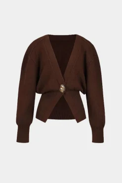 MICAS Knitwear|Outerwear-V-neck Sweater Cardigan