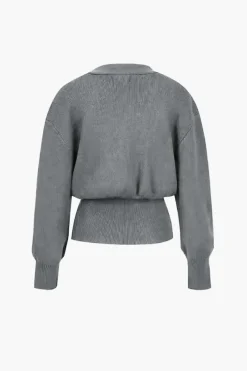 MICAS Knitwear|Outerwear-V-neck Sweater Cardigan