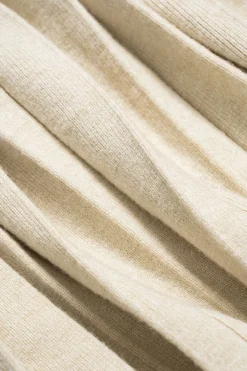 MICAS Knitwear|Knit Dresses-V-Neck Sweater Sleeveless Dress BEIGE