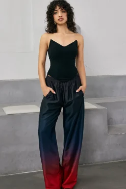 MICAS Tube Tops-V-neck Tube top BLACK