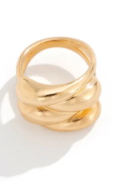 MICAS Accessories-Water Droplet Ring GOLD