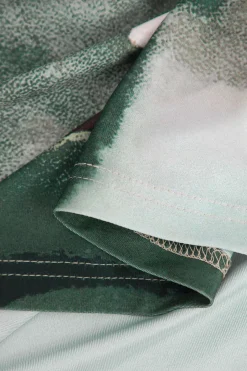 MICAS Skirts-Watercolor Print Midi Skirt MULTICOLOR