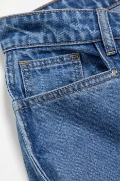 MICAS Jeans-Wave Leg High Waist Jeans DARK WASH BLUE