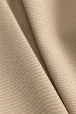 MICAS Pants-Wide Leg Pleated Trousers KHAKI