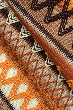 MICAS Knitwear|Maxi Dresses-Zigzag Stripe Halter Backless Knit Maxi Dress MULTICOLOR